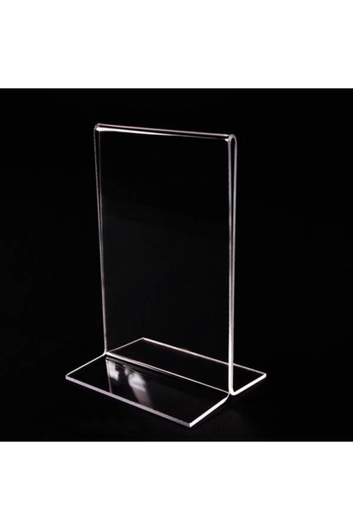 Masaüstü T Tipi Dikey Pleksi Föylük Broşürlük Fiyatlık A6(10.5cmx15cm)