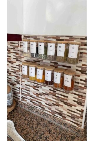 Banyo Düzenleyici Pleksi Raf 60 cm x 10 cm ( 2 ADET )