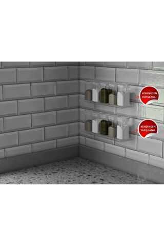 Pleksi Takı Oje Baharatlık Düzenleyici Raf Genişlik 40cm X 10cm (4MM PLEKSİDEN ÜRETİLİR)