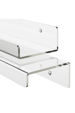 Pleksi Raf Genişlik 50cm X 10cm 4mm Pleksiden Üretilir.