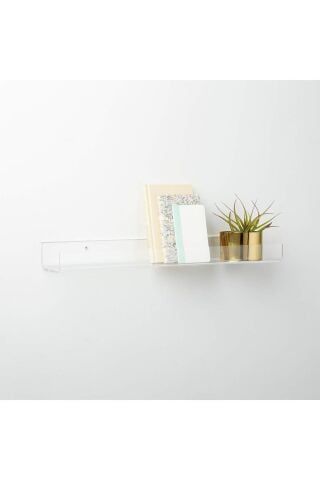 Şeffaf Pleksi Duvar Rafı (30CM - 10CM)