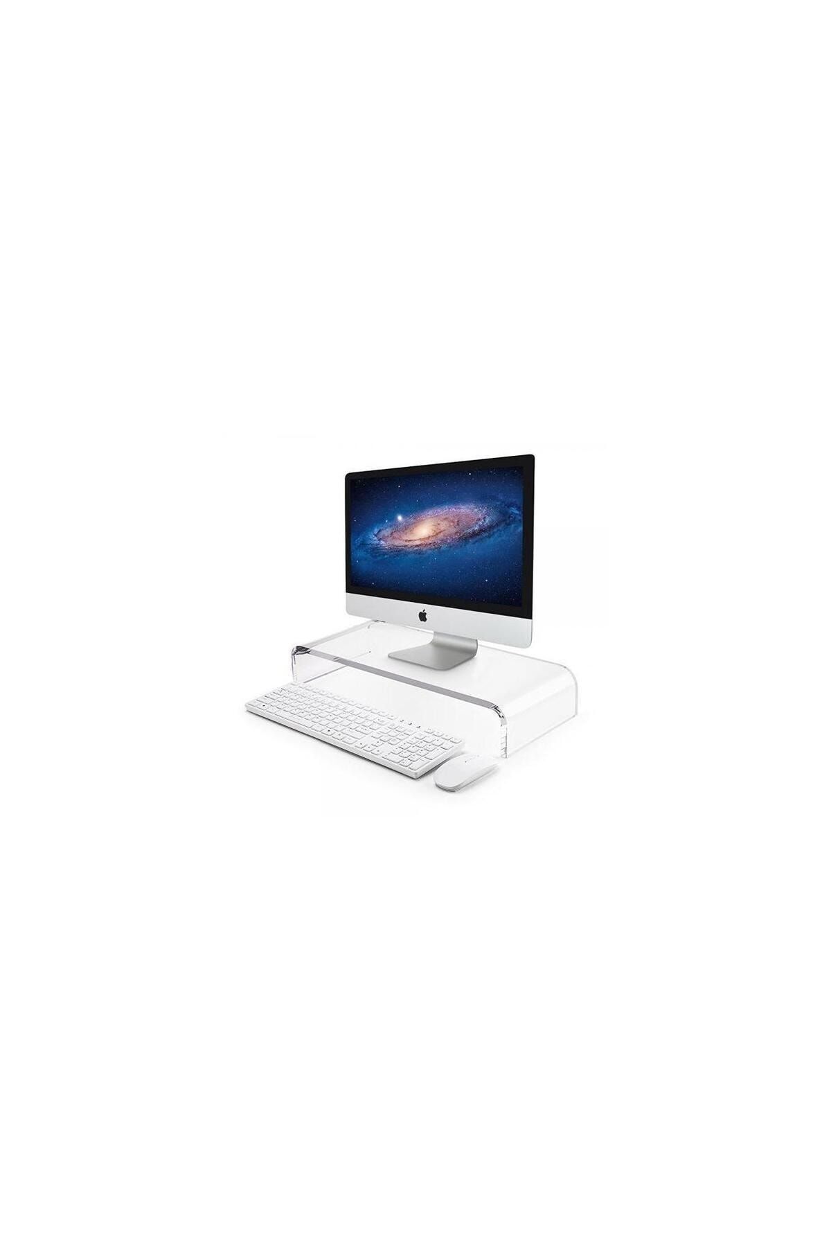 Pleksi Şeffaf Monitör Stand 50cm