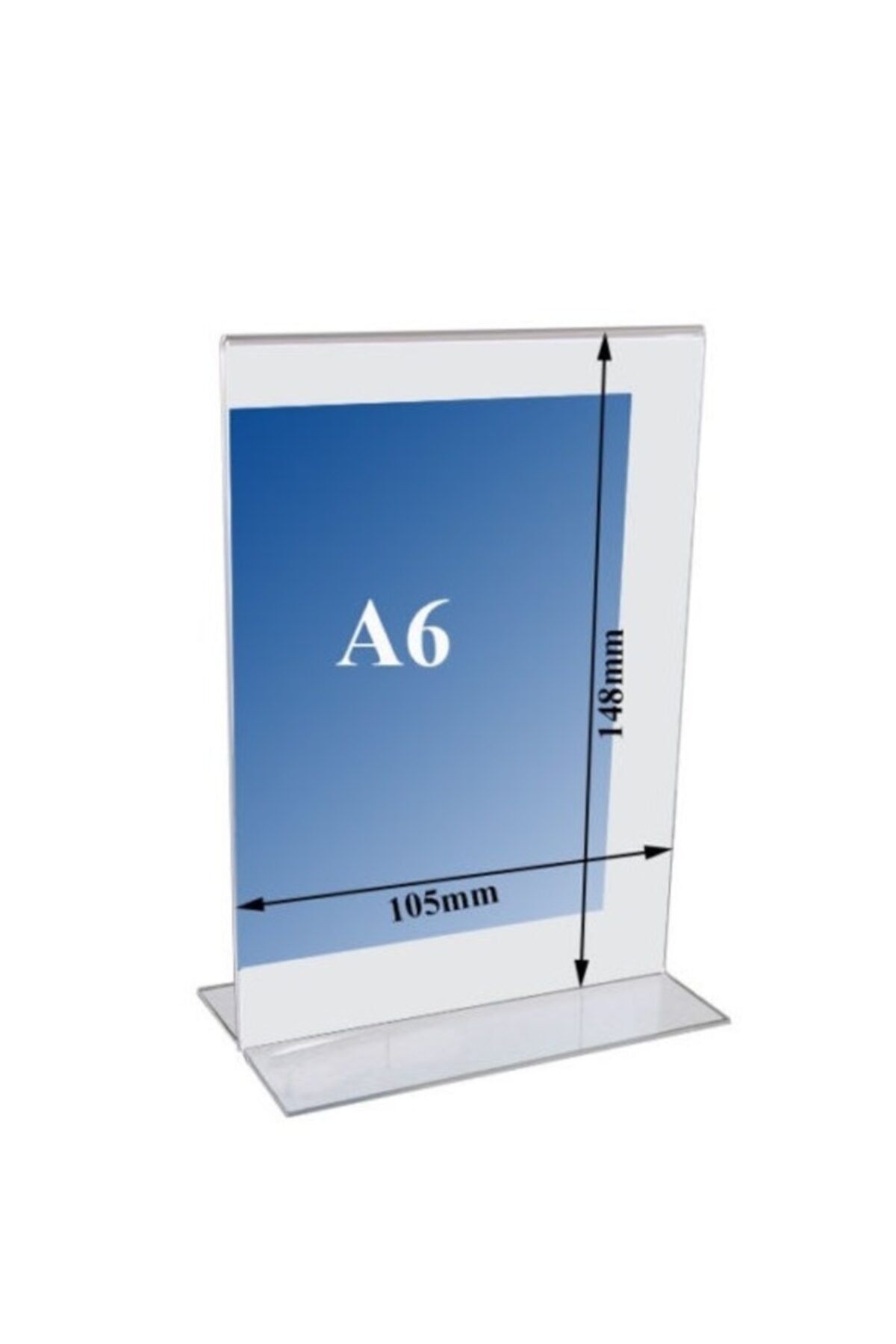 T Tipi A6 Pleksi Föylük Broşürlük 10'lu Paket - DS-529