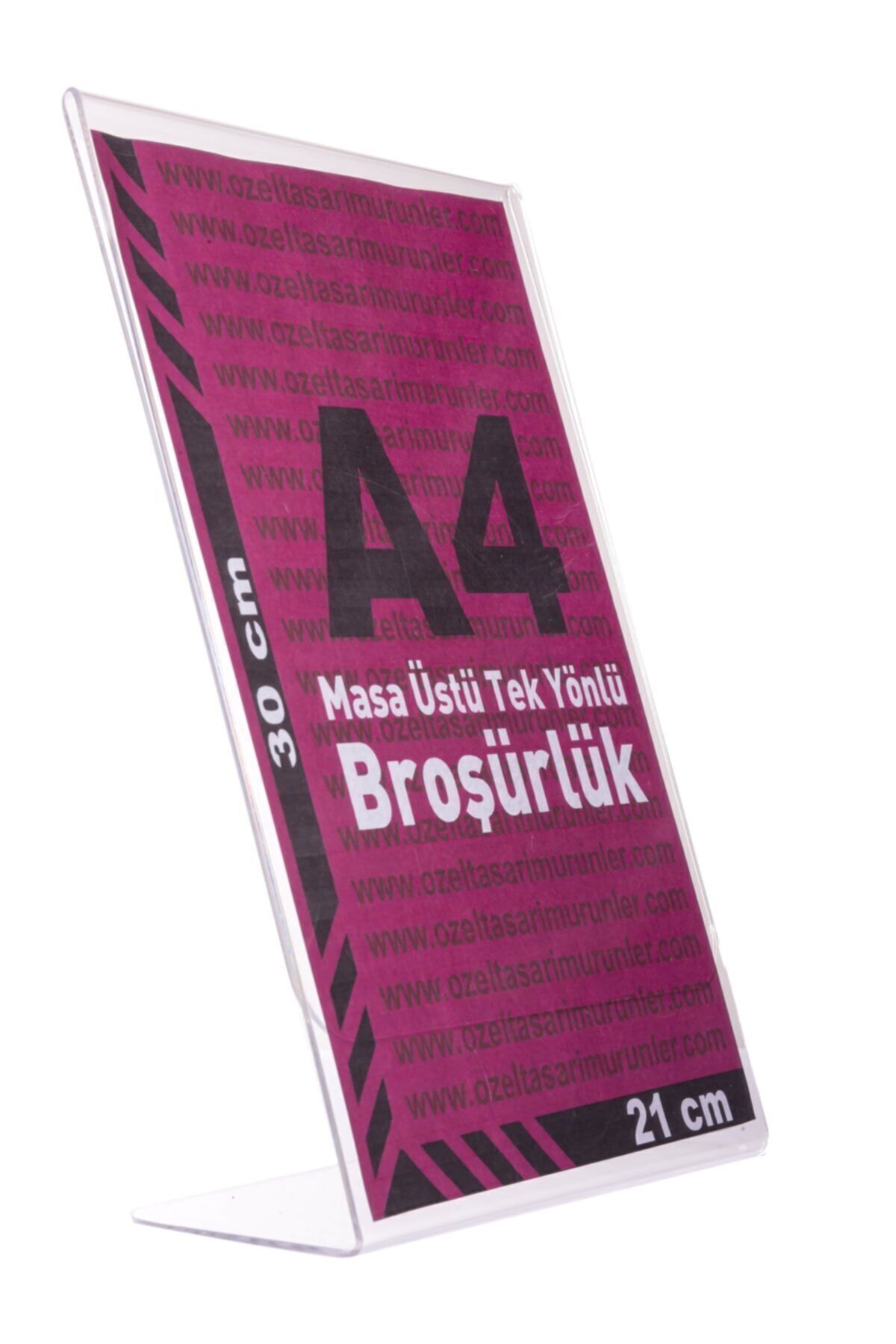 L Tipi A4 Pleksi Föylük Broşürlük 50 Adet