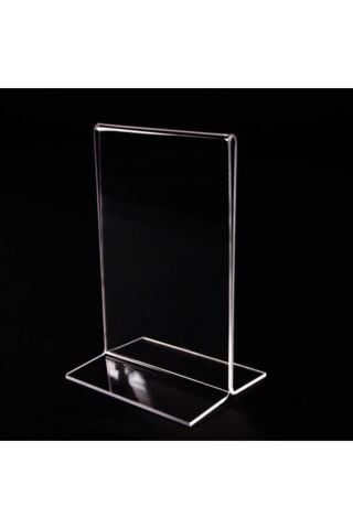 Masaüstü T Tipi Dikey Pleksi Föylük Broşürlük Fiyatlık A6(10.5cmx15cm)