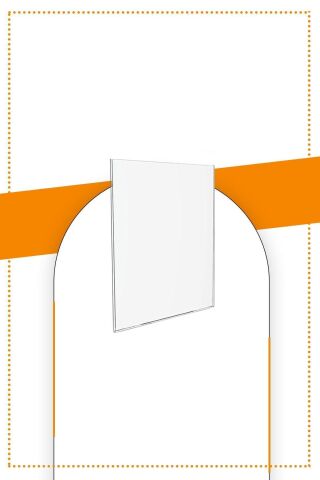 A6 U Tipi Dikey Masa Üstü 10'lu Paket / 2.8 Mm Şeffaf Pleksi Föylük / Broşürlük