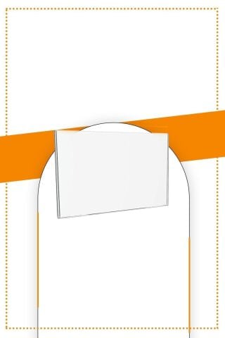 A6 U Tipi Yatay Masa Üstü 10'lu Paket / Şeffaf Pleksi Föylük / Broşürlük