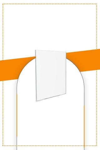 A7 U Tipi Dikey Masa Üstü 50'li Paket / Şeffaf Pleksi Föylük / Broşürlük