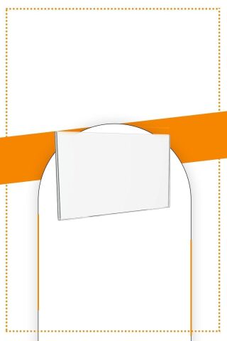 A6 U Tipi Yatay Masa Üstü 20'li Paket / 2.8 Mm Şeffaf Pleksi Föylük / Broşürlük